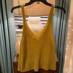 Yellow Crochet Tank Top ♥︎♥︎